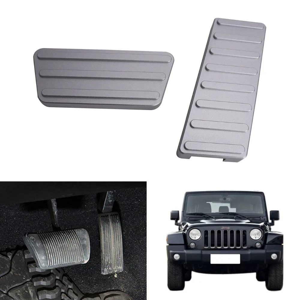 Алюминиевый сплав ускоритель газа педаль тормоза комплект для Jeep Wrangler JK Rubicon Sahara