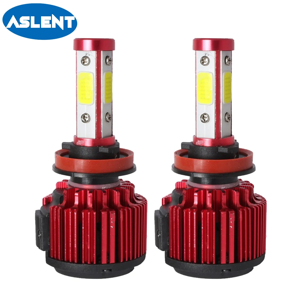 ASLENT hb4 hb3 светодиодный лампы H4 H7 H11 H8 H9 9005 9006 9007 9004 турбо авто для автомобиля