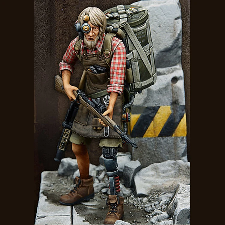 1/24 видоискатель дорожек фигурка модели из смолы GK Тема фильма несобранный и