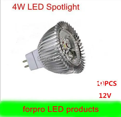 

Free shipping 10PCS High power MR16 4W 12V Light lamp Bulb LED Downlight Led Bulb Warm Cool White