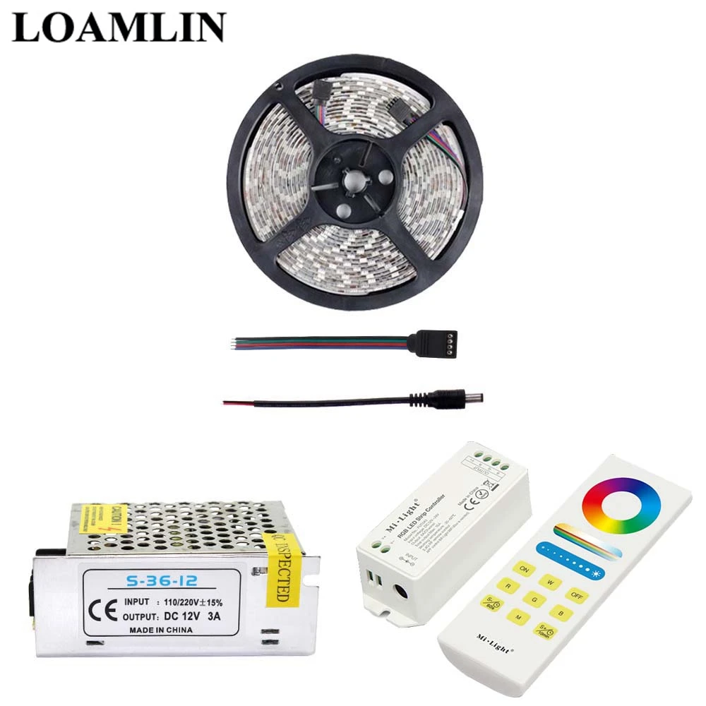 Гибкая светодиодная ленсветильник RGB 2835/3528SMD с контроллером управления