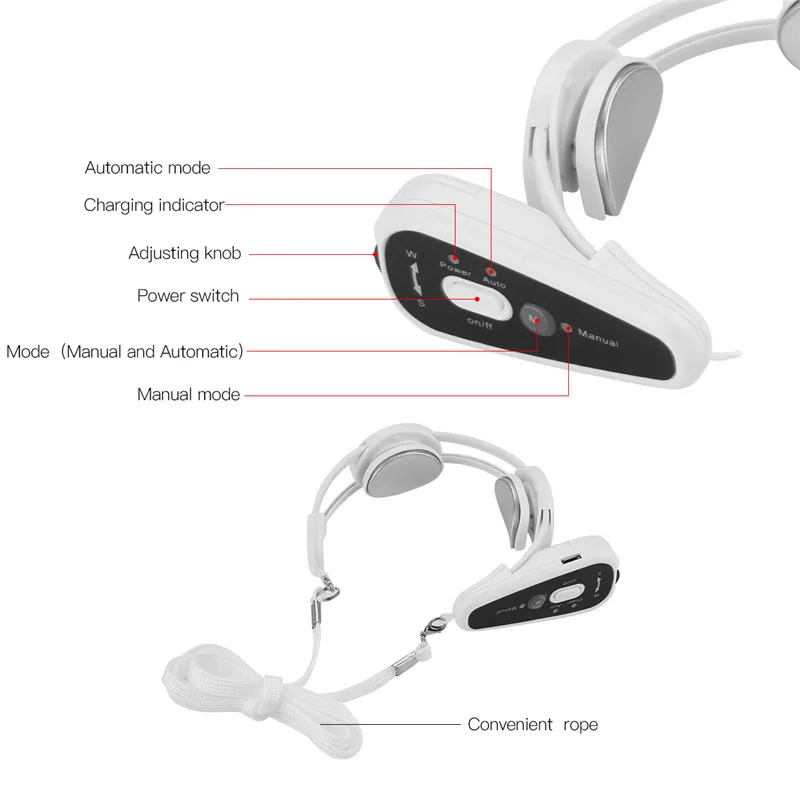 Электрический импульсный массажер для шеи беспроводной шейного позвонка