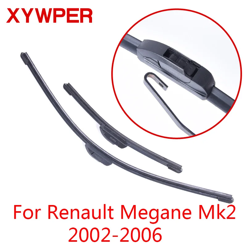 

XYWPER щетки стеклоочистителя для Renault Megane MK2 2002 2003 2004 2005 2006 автомобильные аксессуары мягкие резиновые стеклоочистители для автомобиля