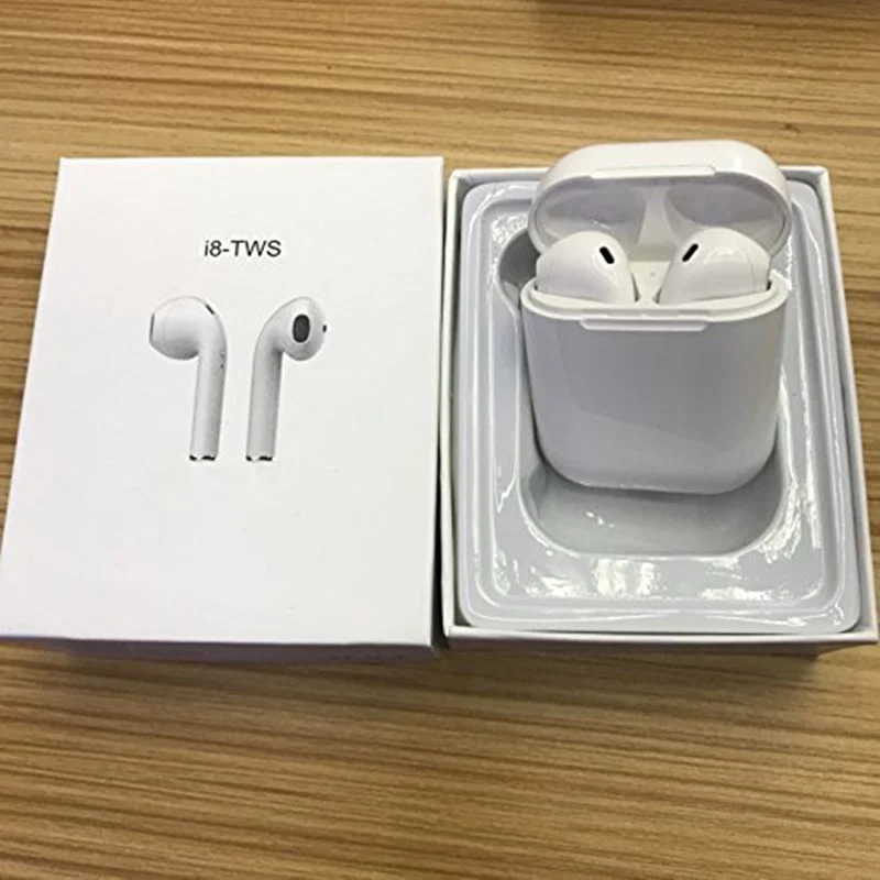 Новые мини i8 tws Bluetooth наушники с зарядной коробкой спортивные беспроводные
