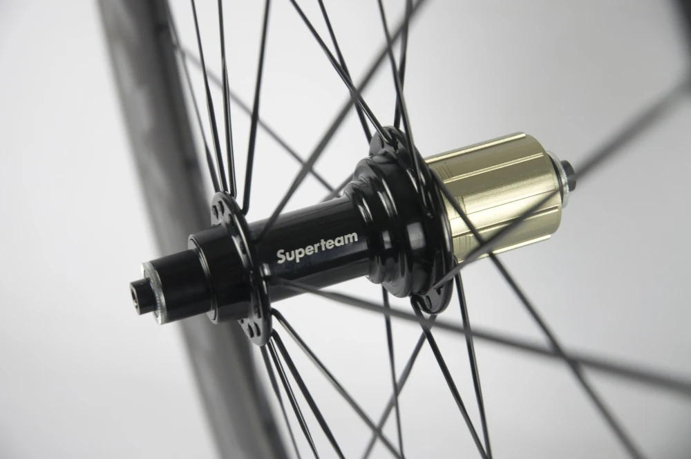 SUPERTEAM Углеродные колеса для шоссейного велосипеда 60/88 Clincher Wheelset 700C