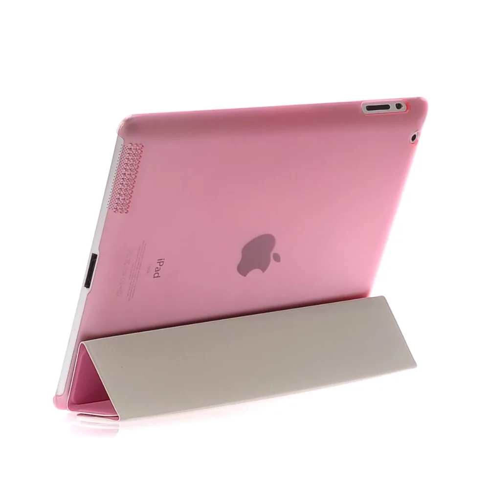 Чехол для iPad 2/3/4, Жесткий Чехол из искусственной кожи, умный чехол с функцией автоматического сна, ультра тонкий чехол для планшета для iPad 2 iPad 3 iPad 4