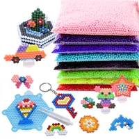 24 colors 500pcs 5mm water spray beads diy 3d puzzles toy hama beads magic beads educational gift water perlen learn kids toys