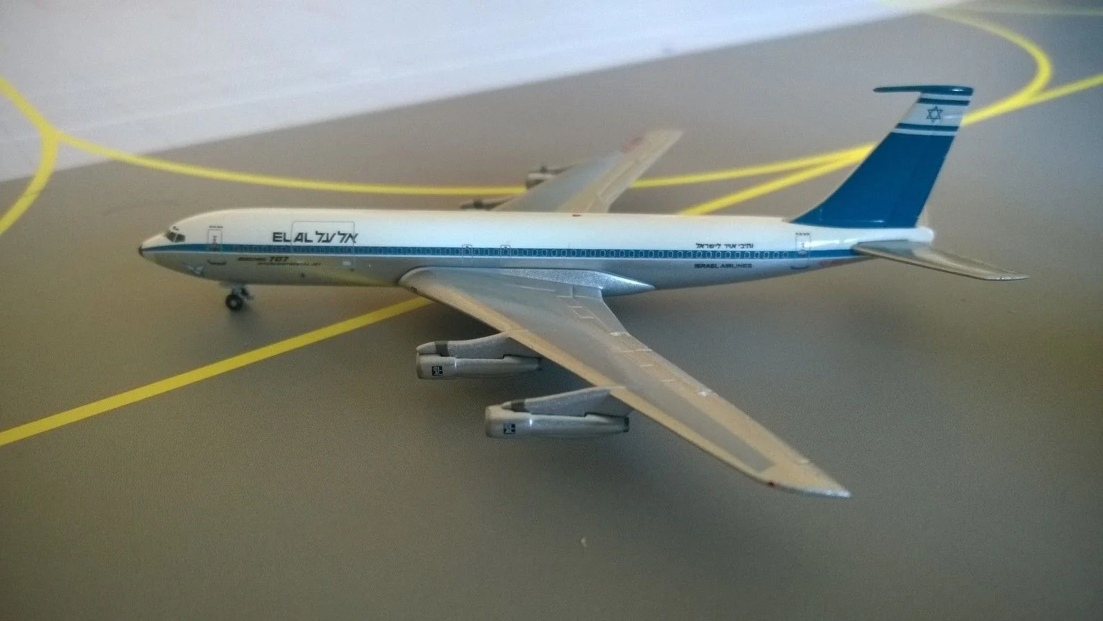 1:500 Израиля авиалинии Боинг 707 4X ATY с трёхмерными чертёжами|aircraft model|airliner modelsmodel