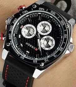 Mudder мужчины кварцевый регулируемый вольфрамовая сталь лента календарь