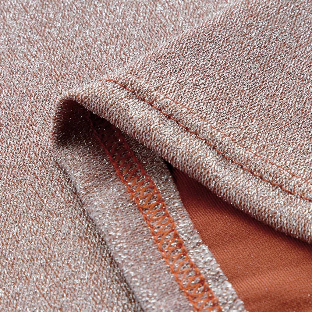 Женское платье футляр YOUYEDIAN клубное мини с длинным рукавом расшитое блестками #