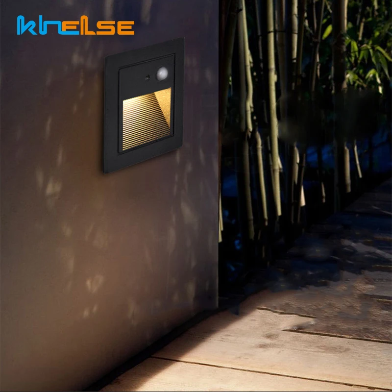 IP65 садовый датчик движения светодиодный светильник для лестниц Открытый