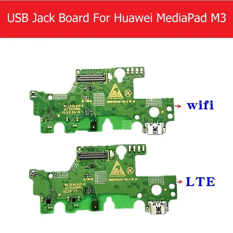 Подлинный usb разъем для зарядки док-станция для huawei MediaPad M3 BTV-DL09 BTV-W09 USB зарядное устройство Порт Разъем гибкий замена Ремонт