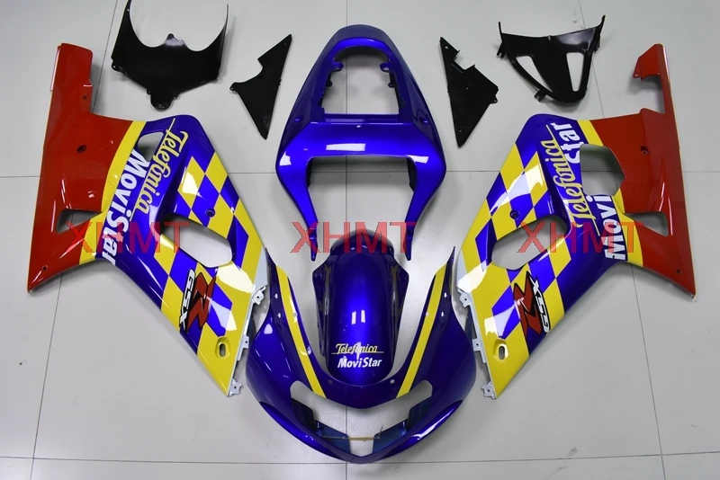 Для GSXR 600 750 1000 2000 2003 K1 2 обтекатель Наборы 01 00 03 02 синий и красный цвета желтый набор