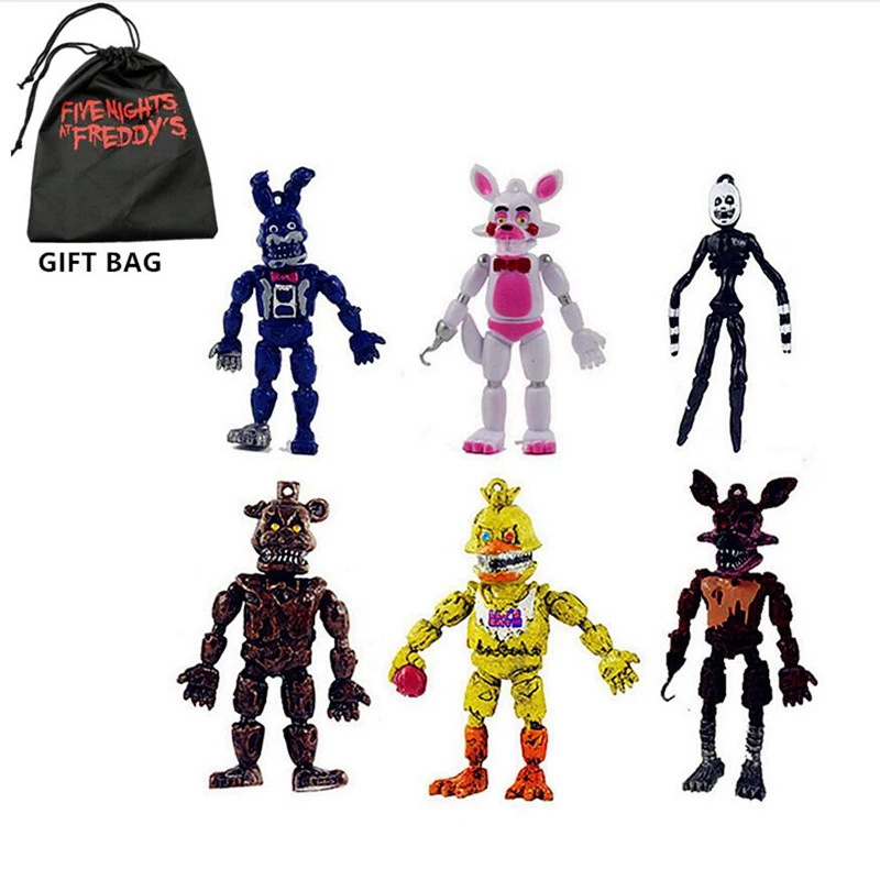 Brinqudoes Funtime Freddy Toy Bonnie Foxy Chica Fazbear Five Nights at Freddy's Horror Trick Puppet для друзей и