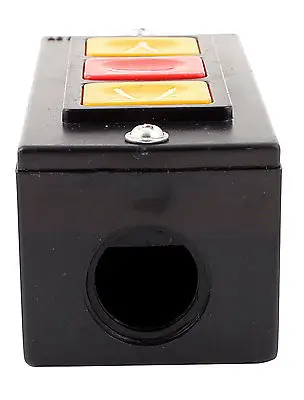 Вращающаяся дверь вверх вниз стоп 3 кнопки черный пластиковый корпус кнопка