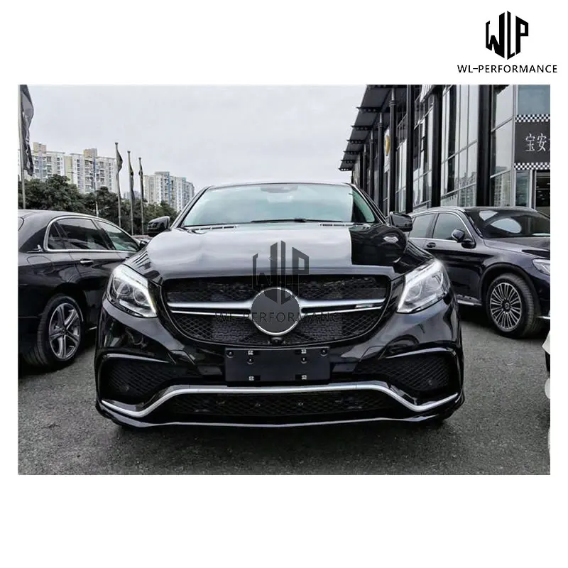 W292 Комплект кузова ПП Неокрашенный фронт бампер задний бампер для Mercedes-Benz W292 GLE 400 купе GLE63 AMG стиль