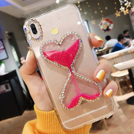 Блестящий жидкий зыбучий песочный чехол для iPhone XR XS Max 6 6S 7 8 Plus 7Plus Bling Wine Glass Case Capa