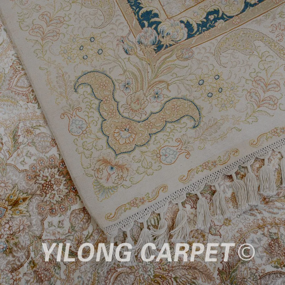 Yilong 5 &quotx 8&quot ручной работы ковер цветочный верблюжий медальон узелковые дешевые