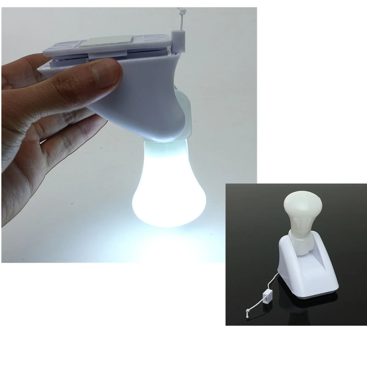 Portable Pull Cord On/Off LED Light Adhesive Wall Mount For Closet Bedroom | Лампы и освещение