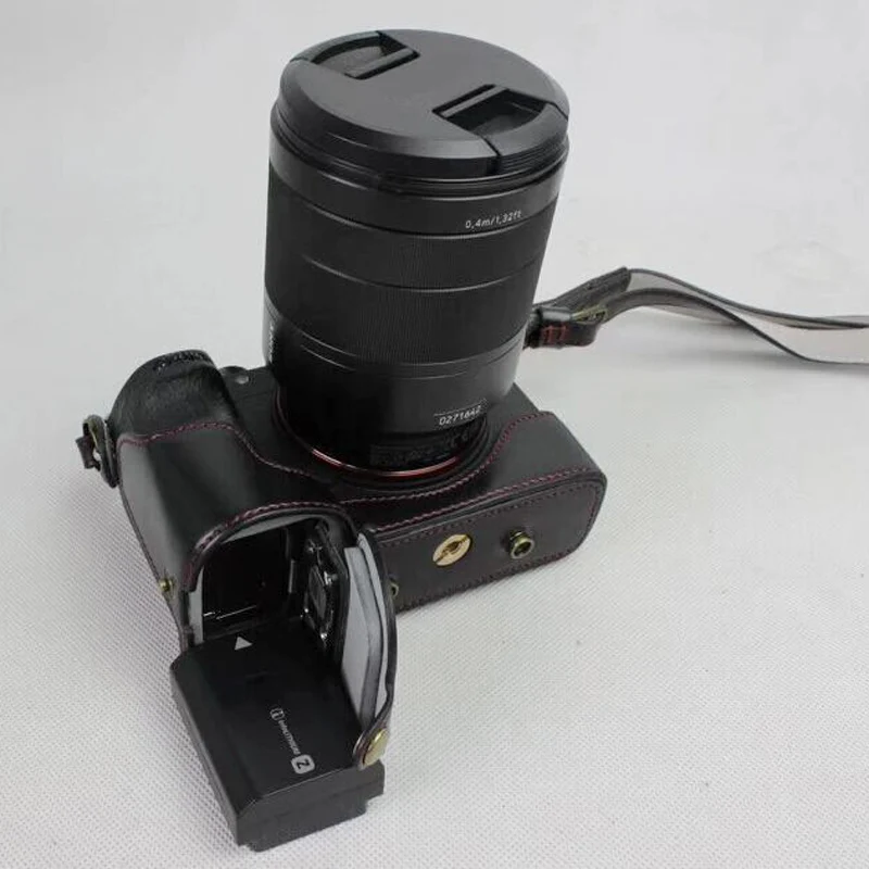 Высокое качество из искусственной кожи Камера чехол для SONY A9 ILCE-9 чехол для камеры с батарейным отсеком+ плечевой ремень
