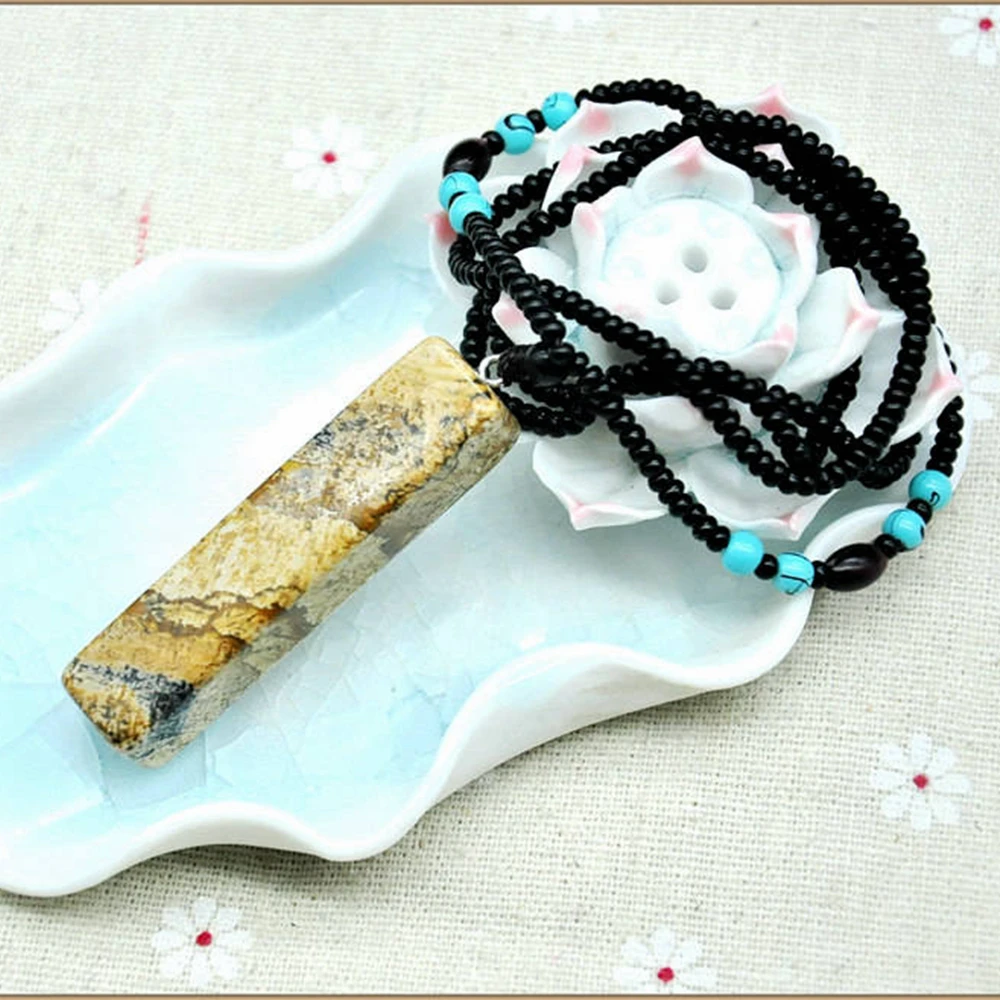 70CM Boho Long Tassel amber Necklace 2018 Summer Style 3A Natural Stone Women Sweater Chain Fashion Jewelry Yoga | Украшения и