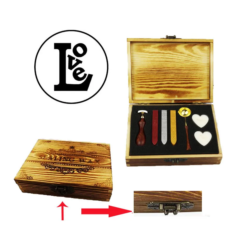 

Love Wax Seal Stamp Wedding Invitations Gift Set Kit