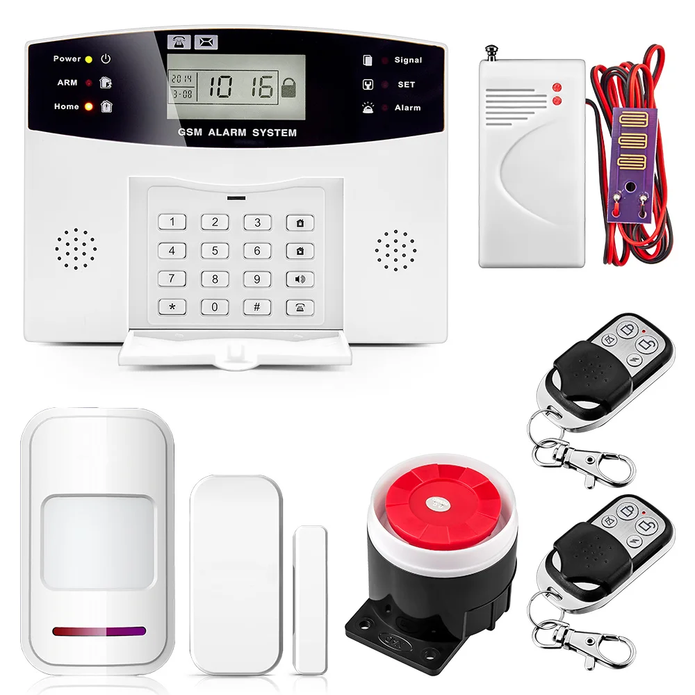 kit 1 Беспроводная GSM сигнализация, ЖК-клавиатура, дверь, окно, PIR детектор движения, домофон, домашняя охранная сигнализация для безопасности квартиры - Цвет: kit 1