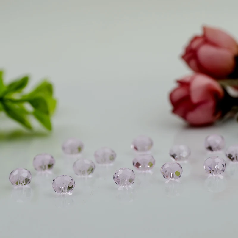 Граненые стеклянные бусины/хрустальные бусины 8 мм, 70 шт.