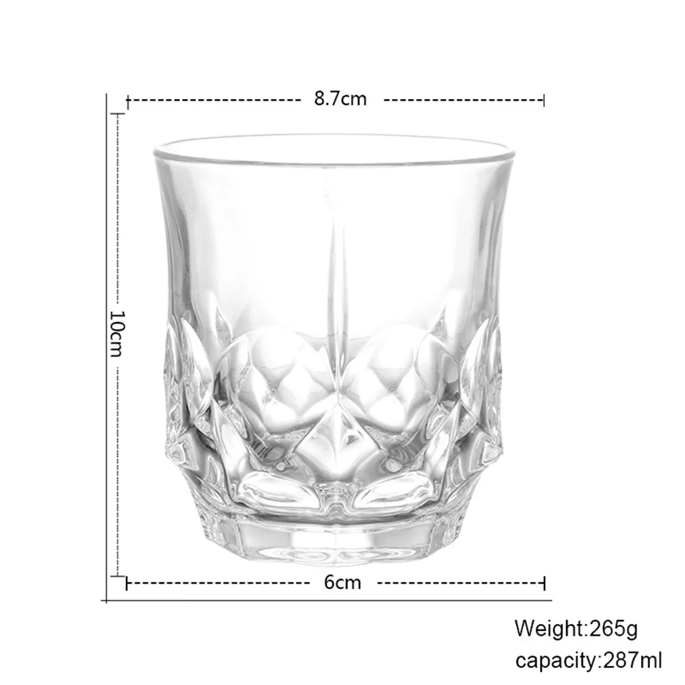 Хрустальный стакан для виски утолщенный свинцовый ультра прозрачный бокал вина