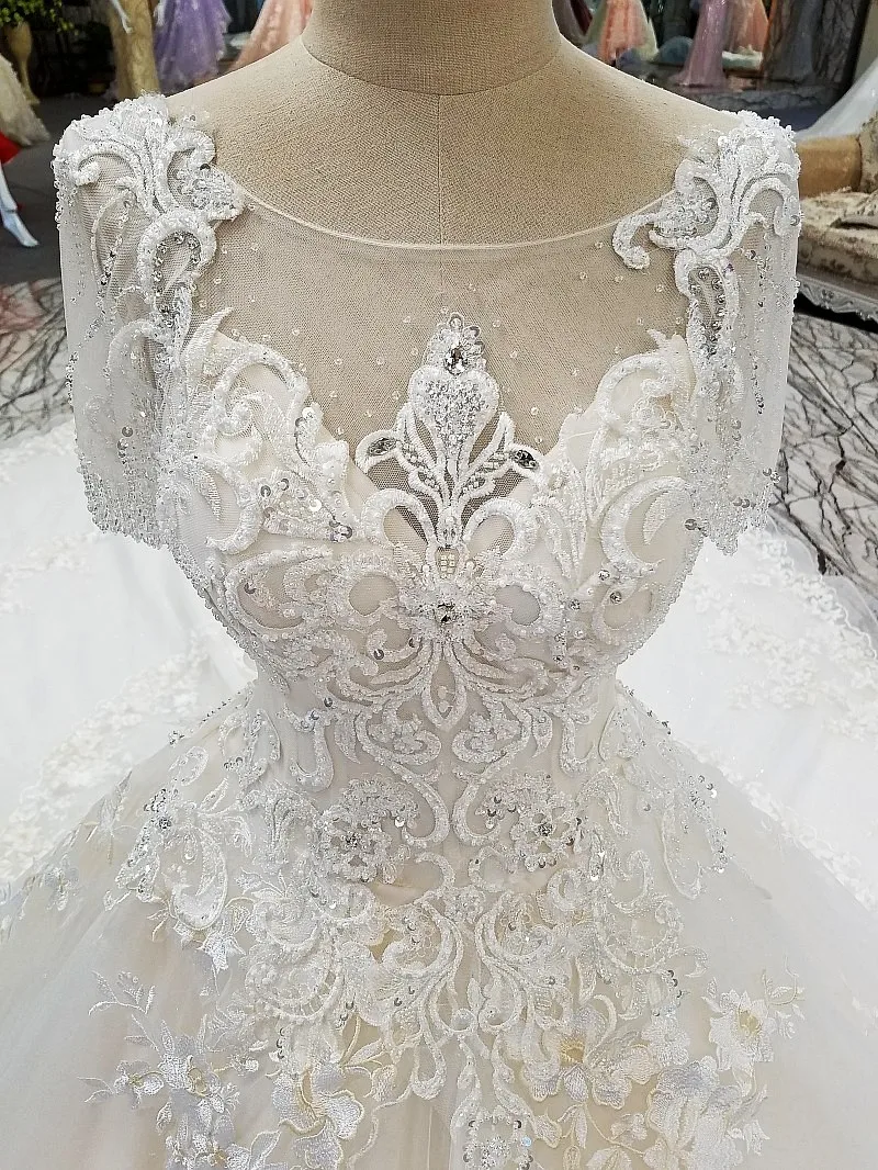 Backlake vestido de novia 2018 пикантные Свадебные платья noiva кружевные цветы слоновой кости с
