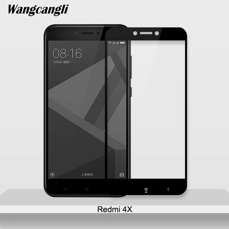 Wangcangli оптовая продажа стекла для xiaomi Redmi 4x note 4 Защитная пленка экрана 3D полное