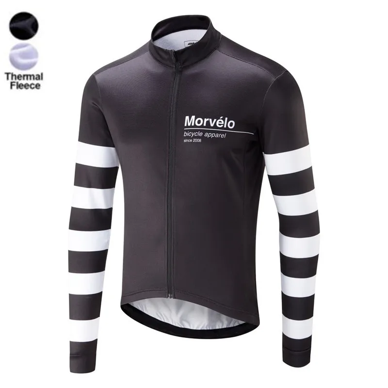 morvelo Зимняя Теплая Флисовая велосипедная майка мужская одежда с длинным рукавом Bicicleta MTB Maillot Ropa Ciclismo Hombre Ciclismo