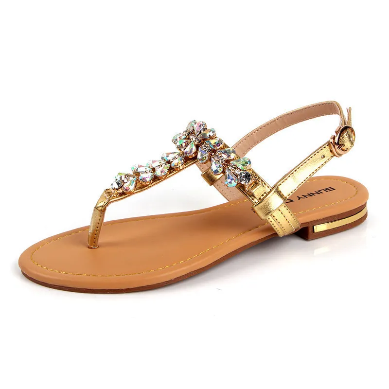 Пикантные женские сандалии гладиаторы на плоской подошве в стиле ретро летние