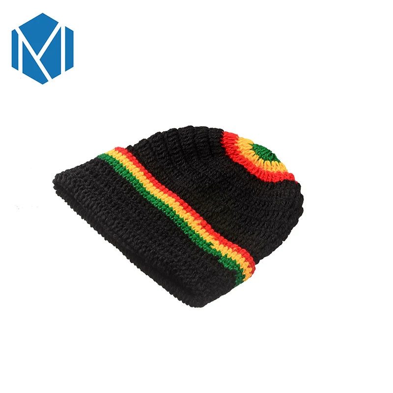 C хип-хоп, ямайская шапочка, шапка Rasta, регги, дредлок, коса, вязаная, Gorros Bob, берет, шапка в разноцветную полоску, шапка в стиле хип-хоп