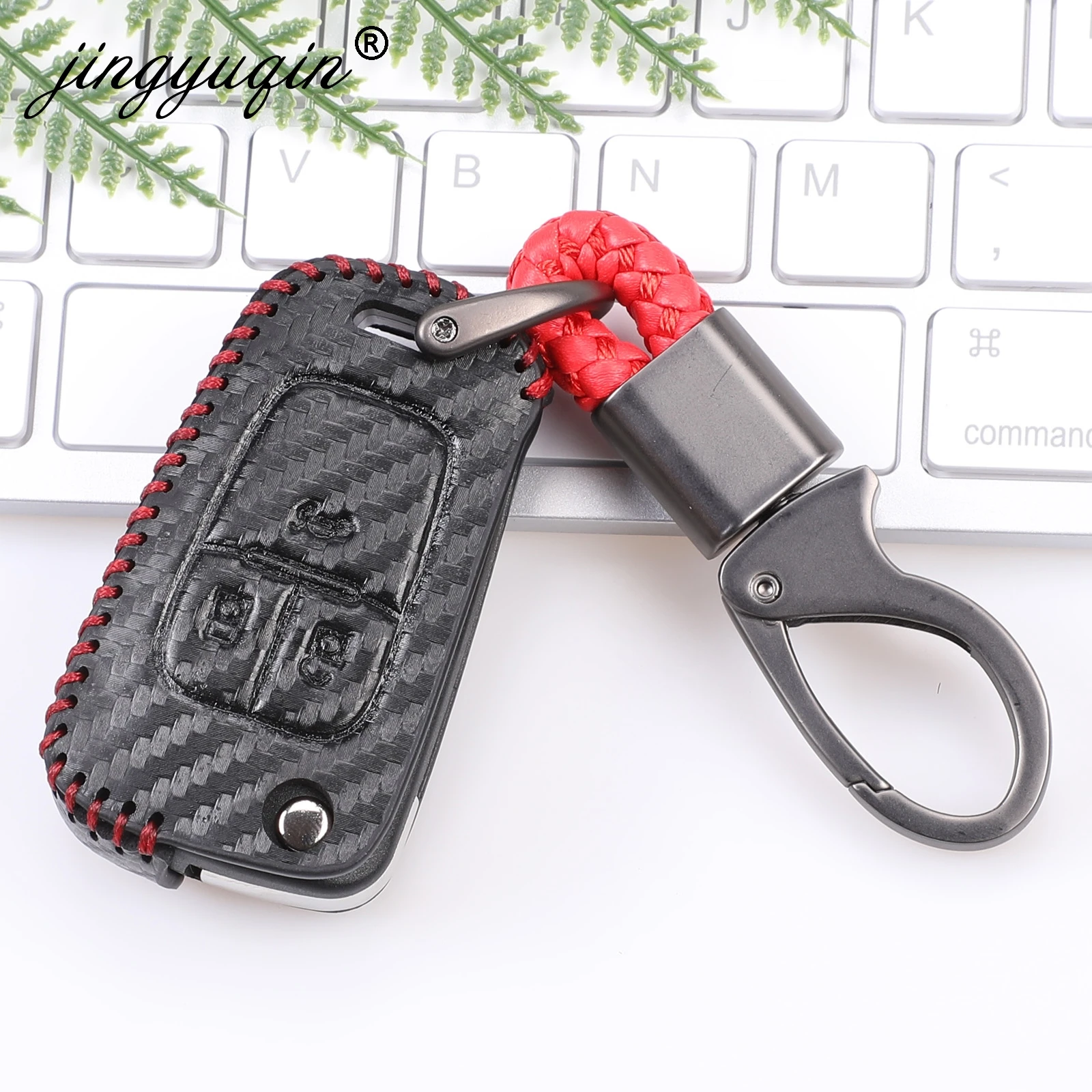 Чехол для автомобильного ключа из углеродной кожи Chevrolet Cruze Aveo Trax Buick VAUXHALL Opel Astra