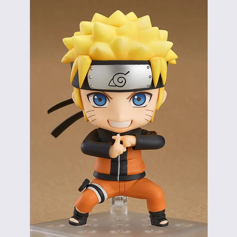 10CM Original Nendoroid NARUTO Shippuden: Naruto Uzumaki ABS& PVC Painted action figure collection toy doll with box