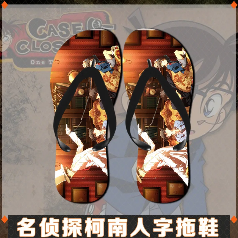 Детектив Conan edogawa Kona флип-флоп обувь Косплэй Mouri Ran тапочки на нескользящей подошве