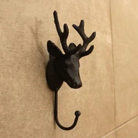 european style cast iron clothing store display racks coat hanger clothes shop wall iron wall hooks deer wall hanging point