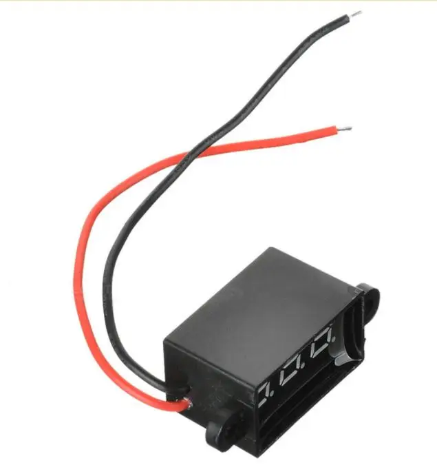 Micro Voltmeter Red Digital 0.28&quot Volt Monitor Waterproof Dustproof Shockproof Battery Power Tester for Car Motorcycle Vehicle |