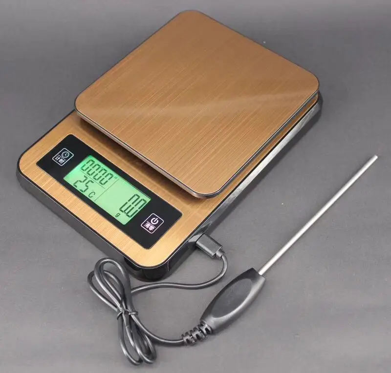 

1kg/0.1g Coffee scale digital drip coffee scales kitchen scale with timer