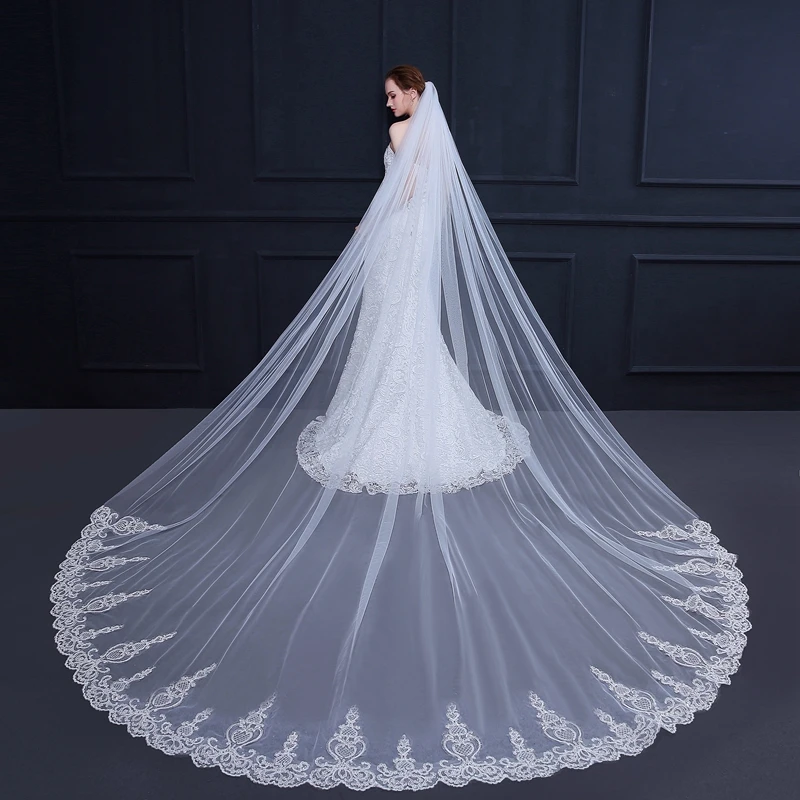 New Arrival White Ivory Bridal veil 2022 Wedding veil with comb wedding veils velo sposa sluier wedding accessories