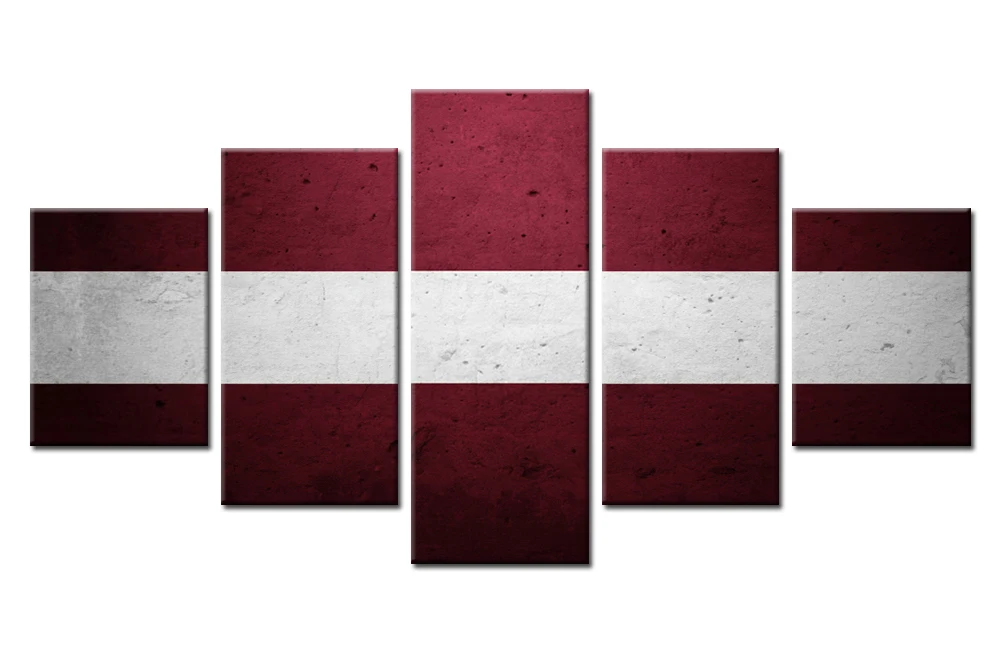 5 panel Modern Home Art Wall HD Picture Canvas printings Living Room Decoration Theme flag white brown908 | Дом и сад