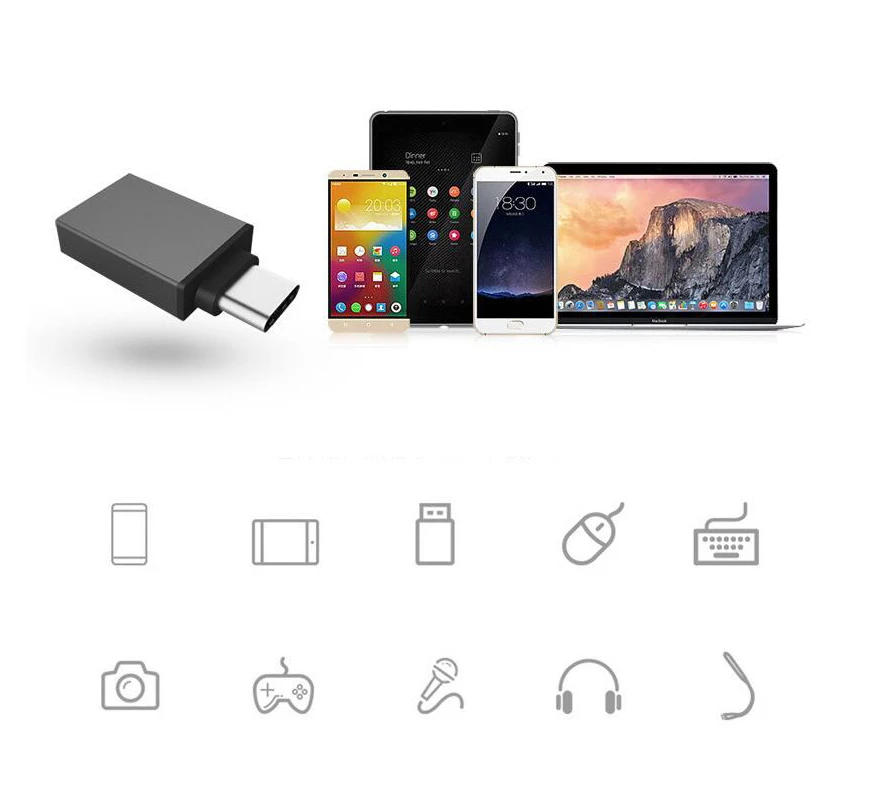 Usb type C OTG адаптер конвертер для samsung Macbook к USB 3 0 папа женскому адаптеру