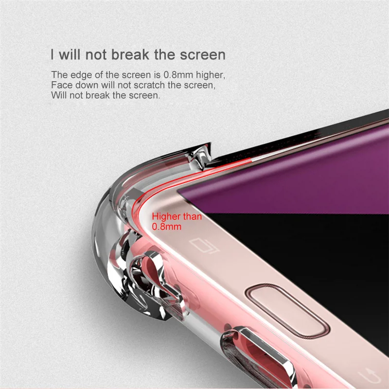 Противоударный Прозрачный мягкий силиконовый армированный чехол для Samsung Galaxy A50