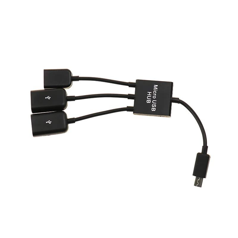Адаптер Nworld Micro USB OTG Hub для смартфона планшета 3 в 1 мультиразветвитель совместимый