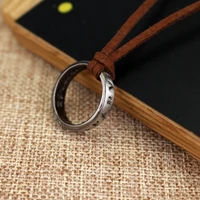 rj hot sale letter sic parvis magna drake round pendant neckalce high quality mysterious waters 4 men women necklaces gift