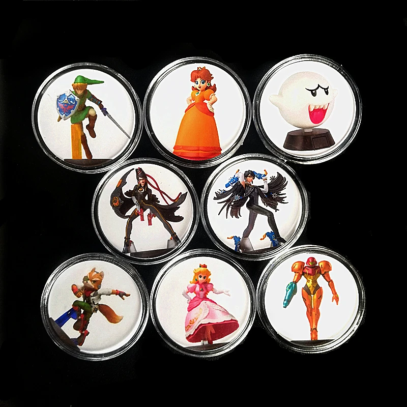 Быстрая, полный набор, 8 шт./лот, NFC карта Amiibo, коллекция карт, монетница, наклейка, напечатанная Ntag215 для Bayonetta 2