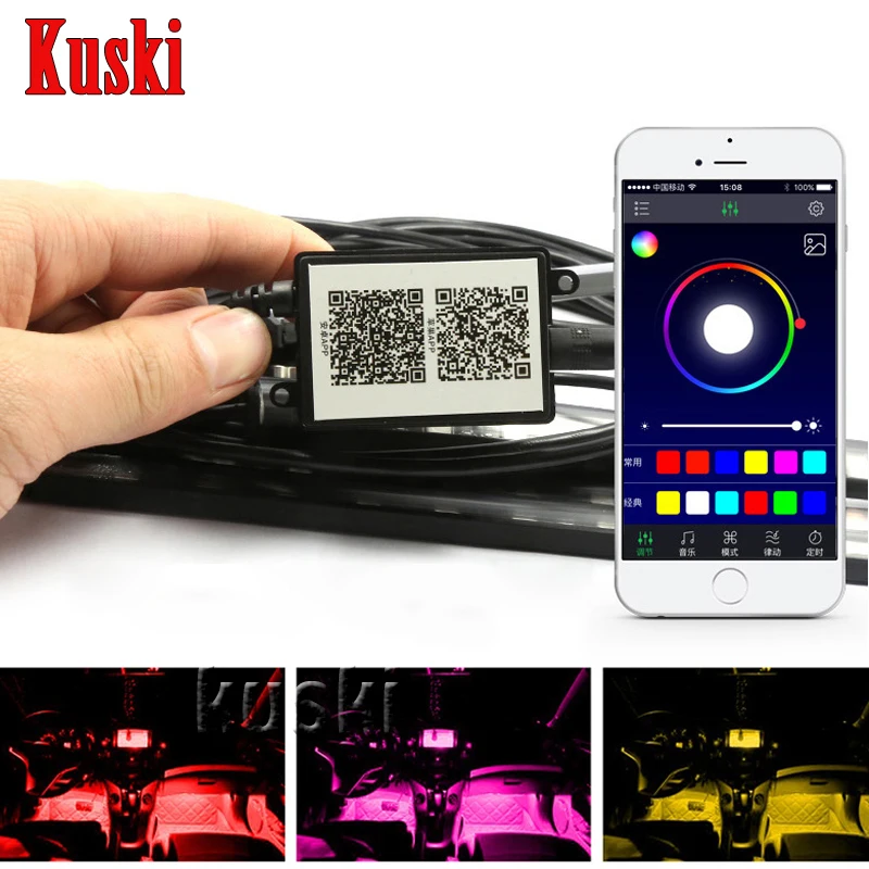 Стайлинга автомобилей Атмосфера лампы Для APP Управление для Lexus RX NX GS CT200H GS300 RX350