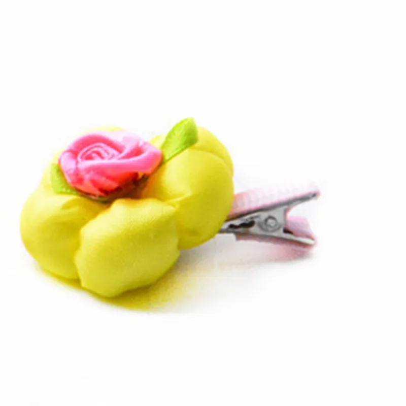 ПЭТ Бобби pin Красочный цветок форма собака кошка принадлежности для волос ткань