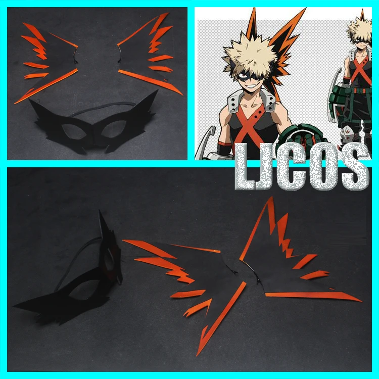 Мой Boku без герой Академии Bakugou костюм кацуки для косплея маска шпилька